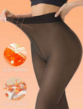 VIRAL Fleece-Lined “Fake Sheer” Stockings