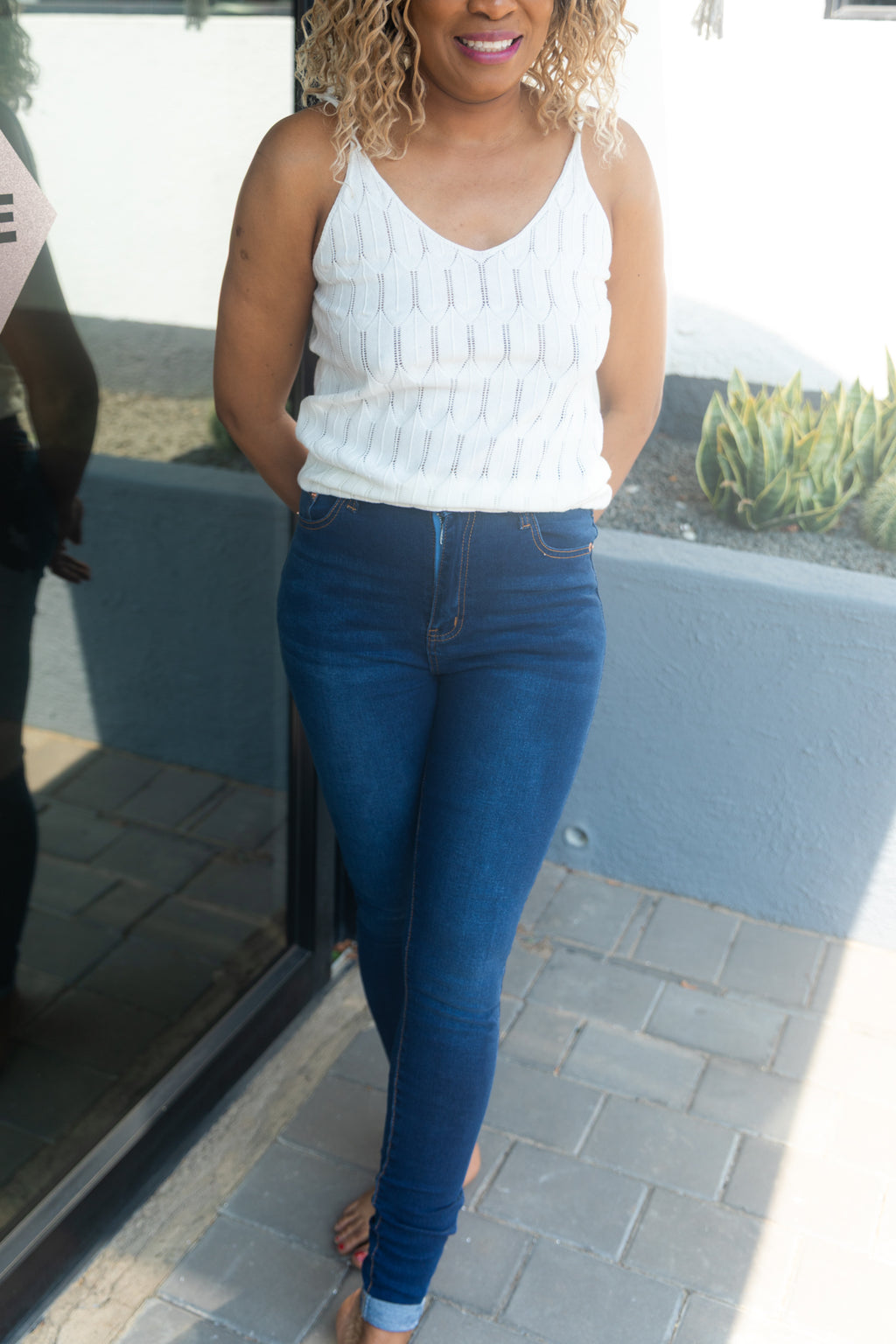 TALL High Waist Skinny Jeans – Dark Wash