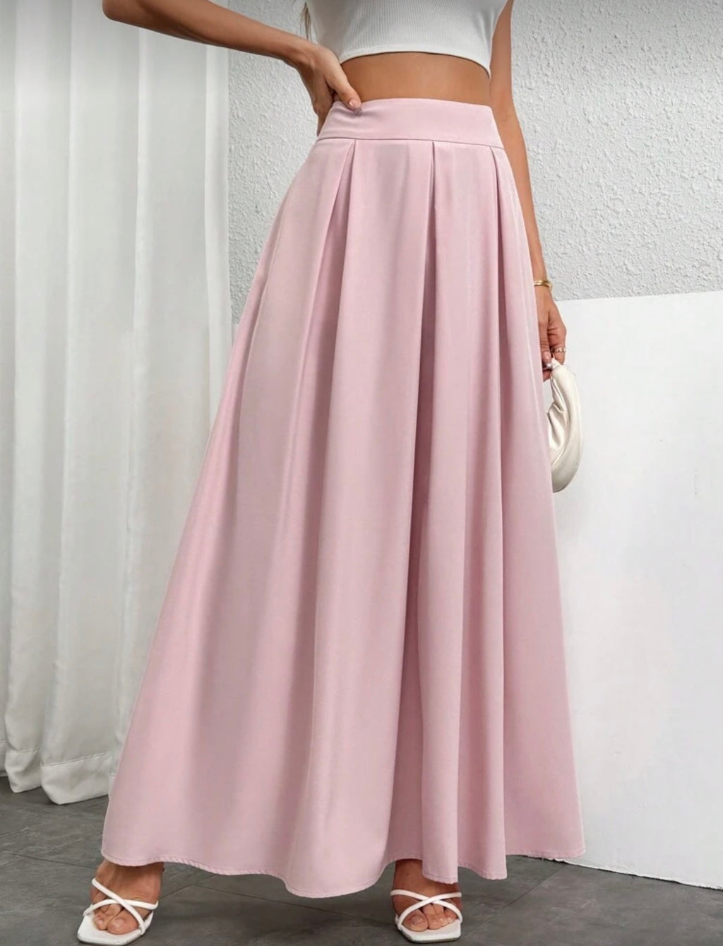 Light Pink Maxi Skirt