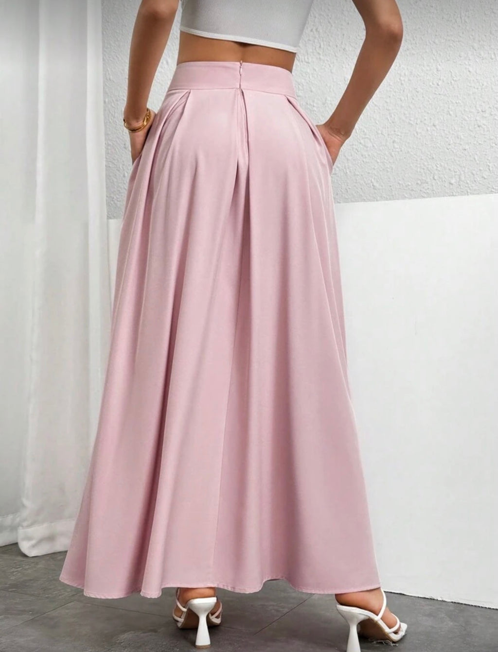Light Pink Maxi Skirt