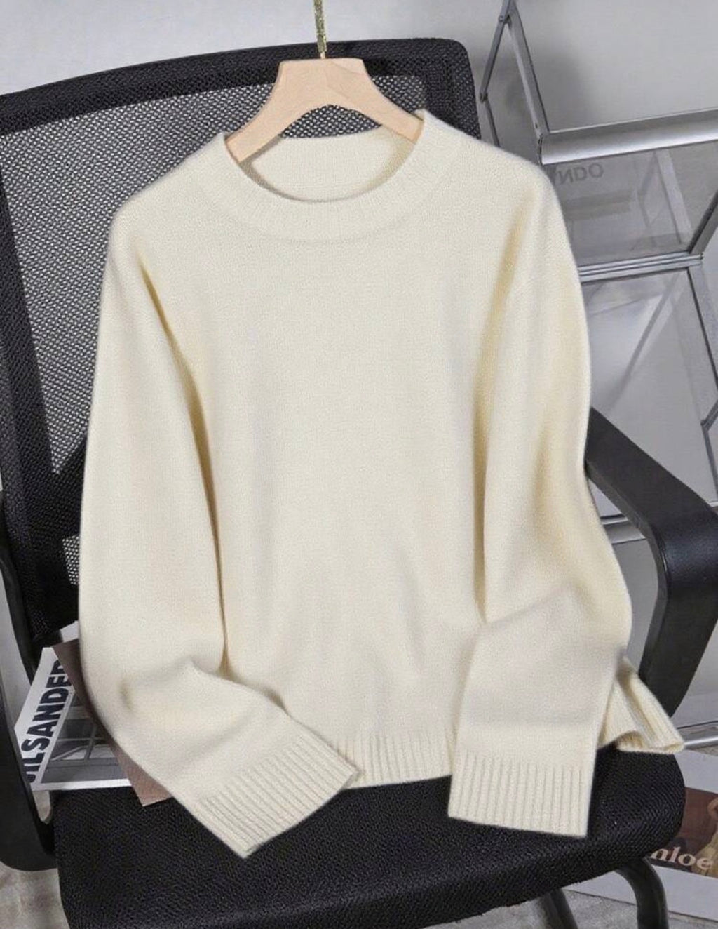 Luxury Soft Knit Sweater - Beige