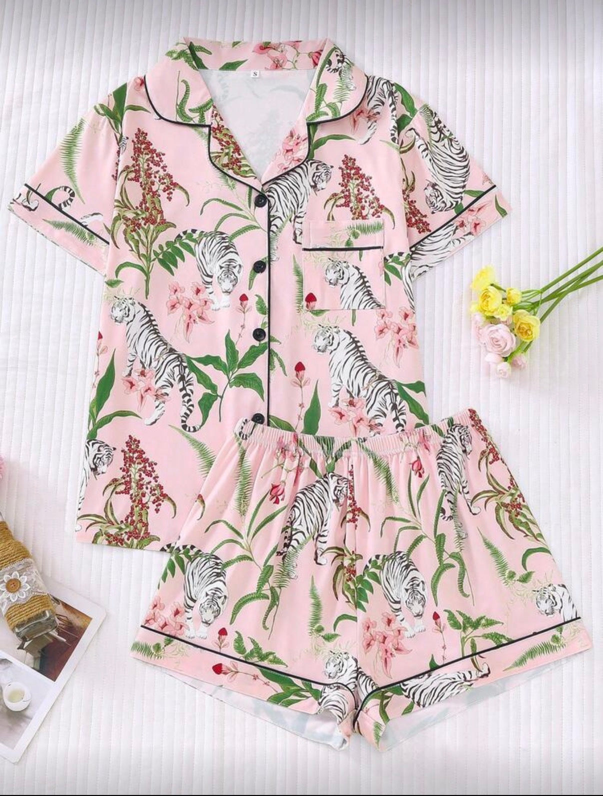 Tiger Short Pajama Set