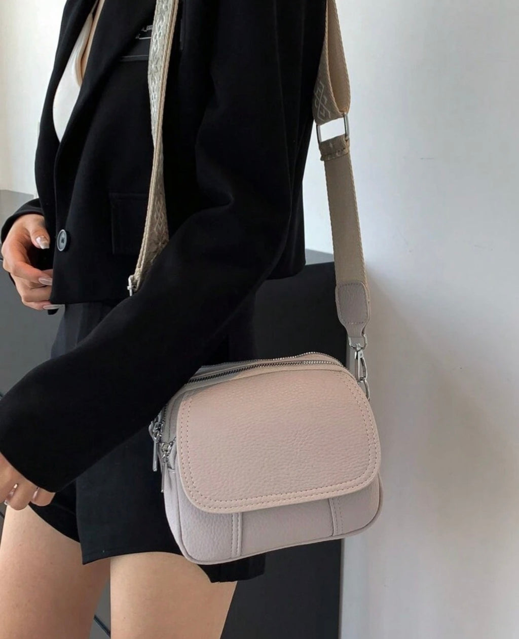 Grey Crossbody Bag