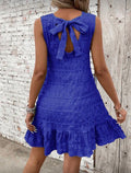 Royal Blue Back Tie Dress