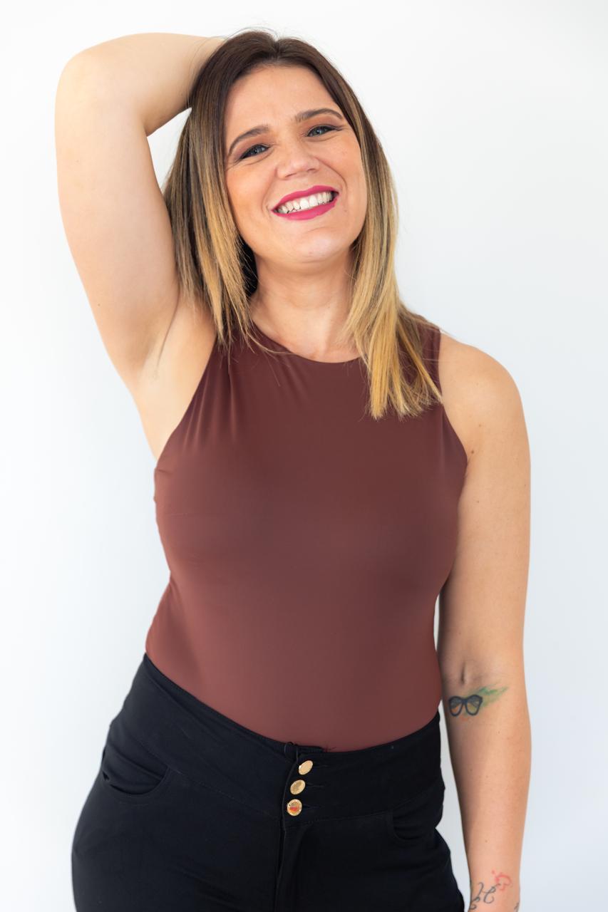 Chocolate Brown Double Layered Skims Like Bodysuit