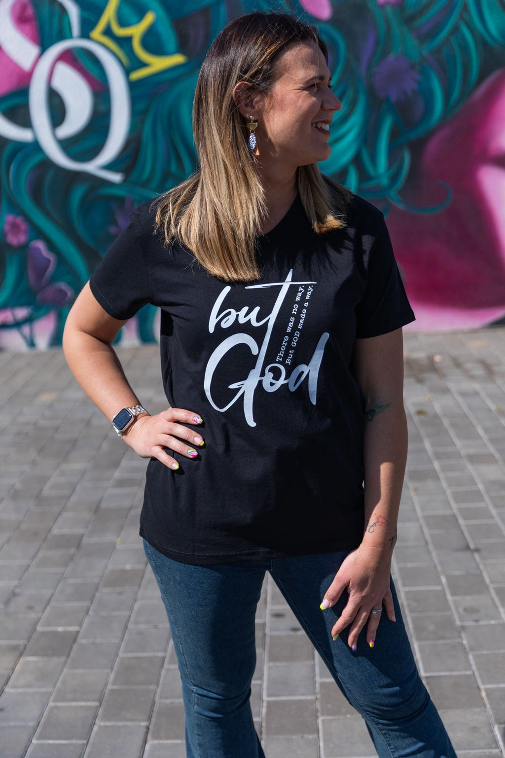 But God, V Neck Tshirt