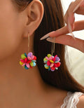 Colour Pop Flower Drop Earrings