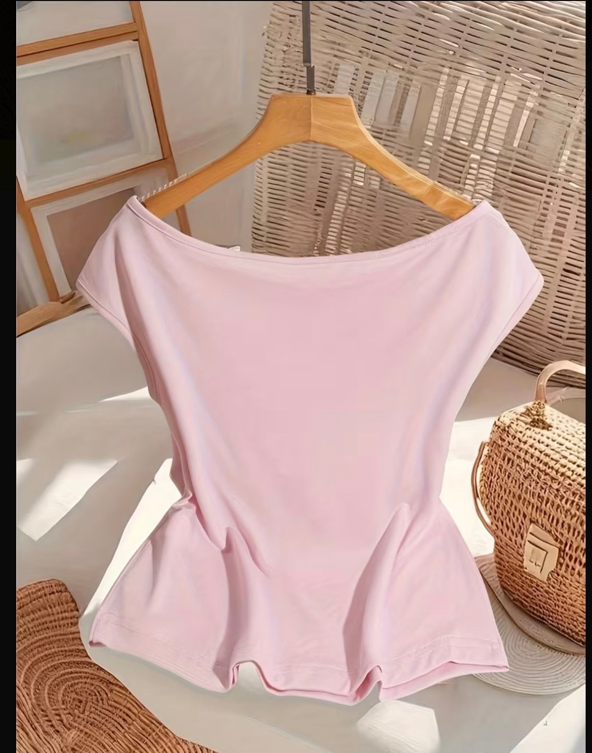 Bow Front Off-Shoulder Top
