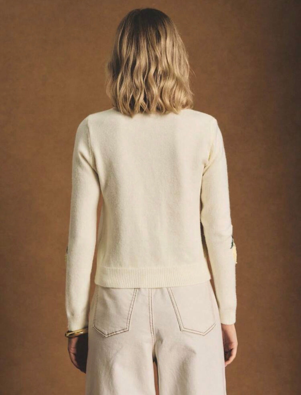 Lemon Textured Knit Cardigan