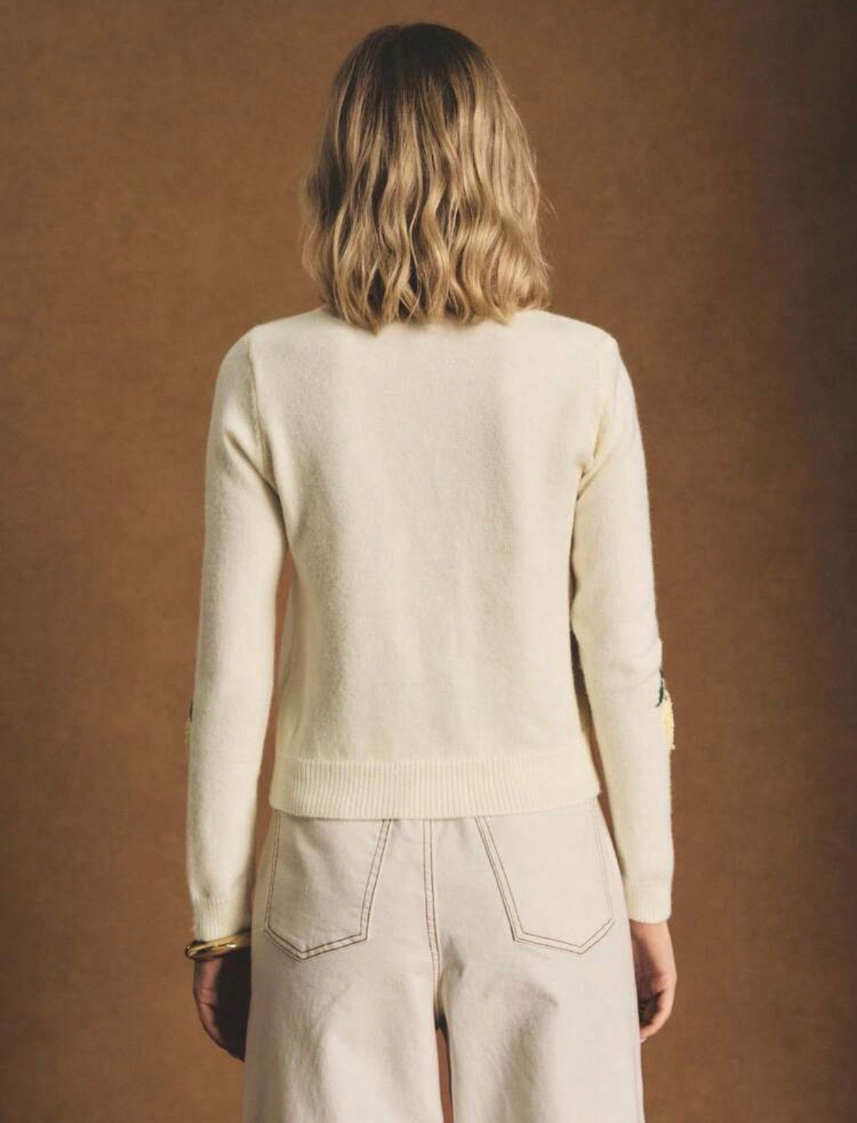Lemon Textured Knit Cardigan