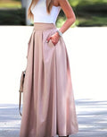 Light Pink Maxi Skirt
