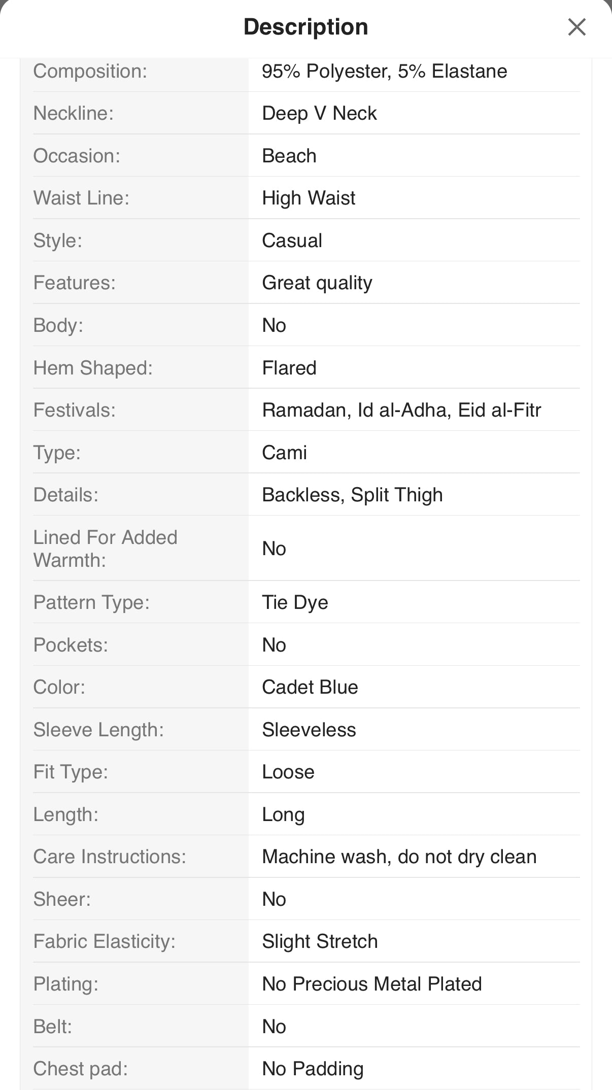 Cobalt Blue Strappy Flowy Summer Dress