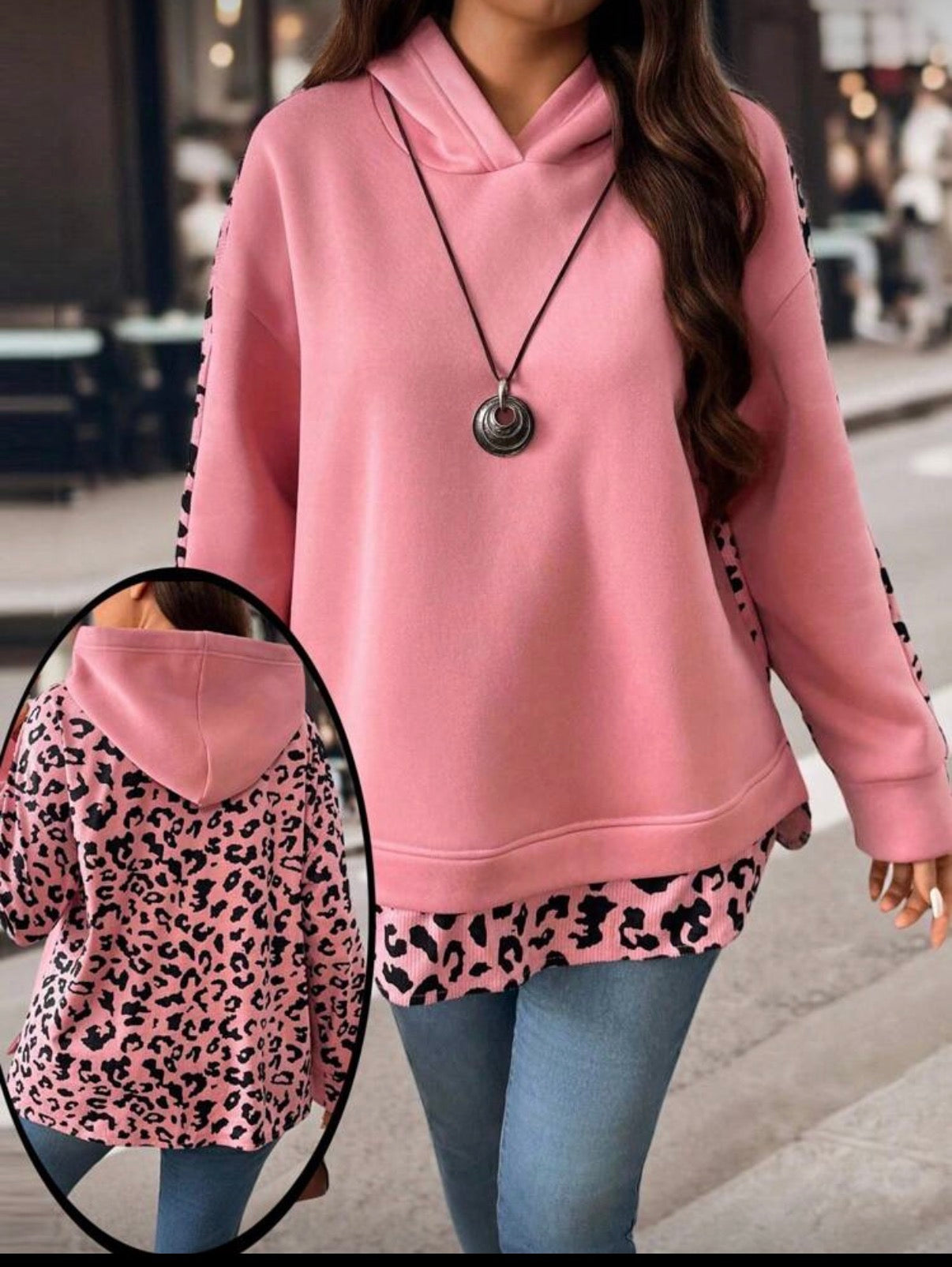 CURVE Pink Leopard Hoodie