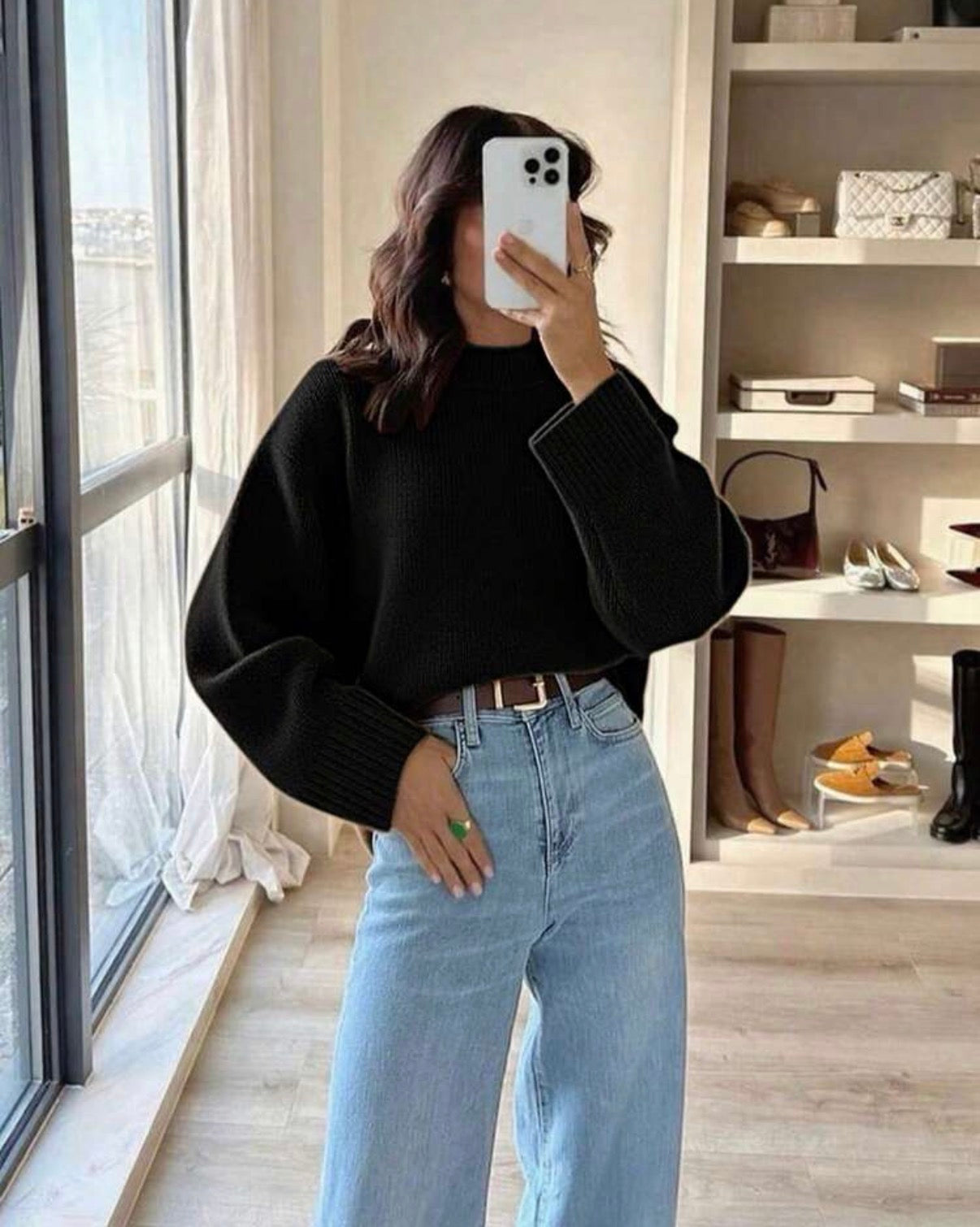Luxury Soft Knit Sweater - Black