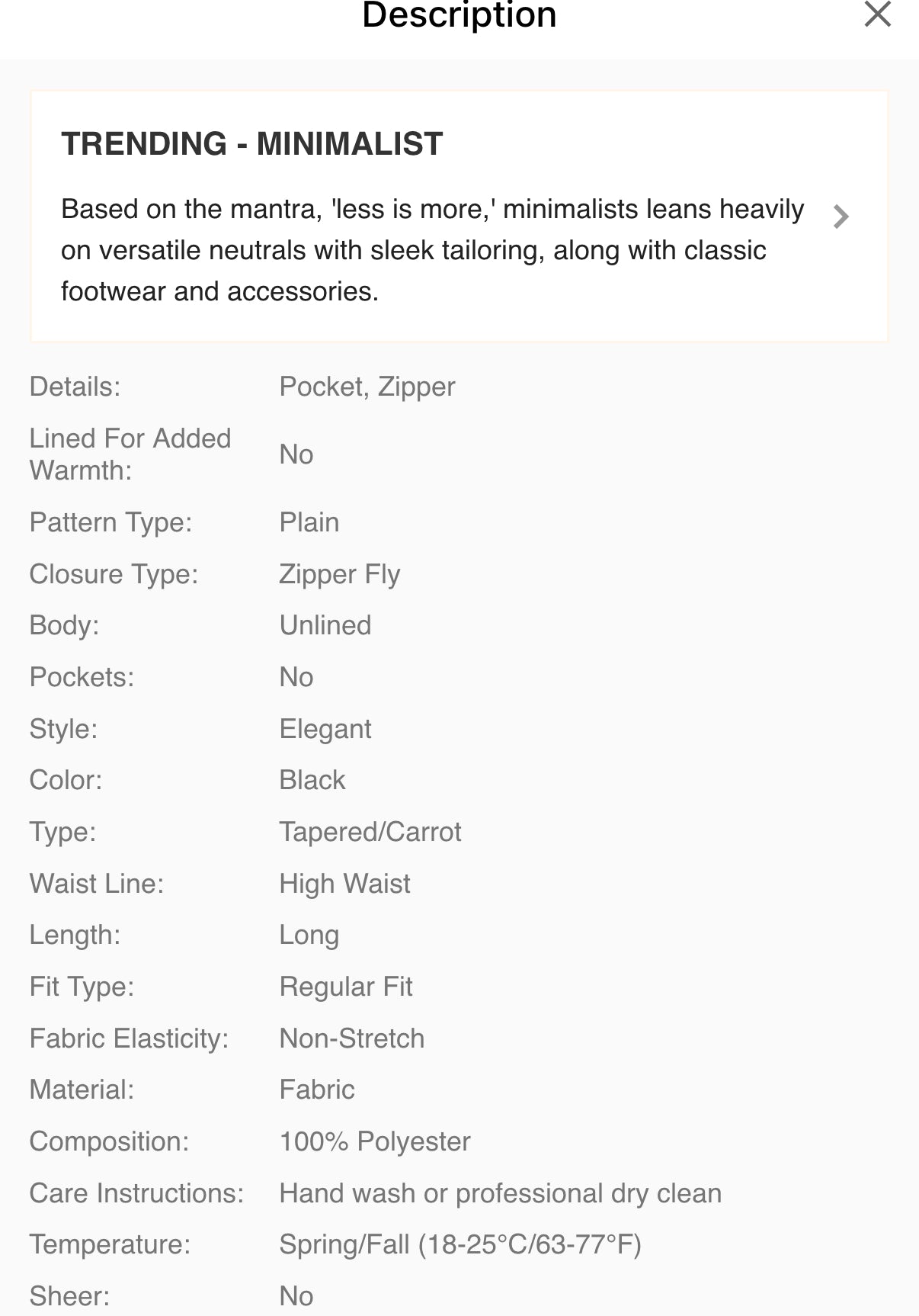 TALL High Waist Plicated Detail Pants