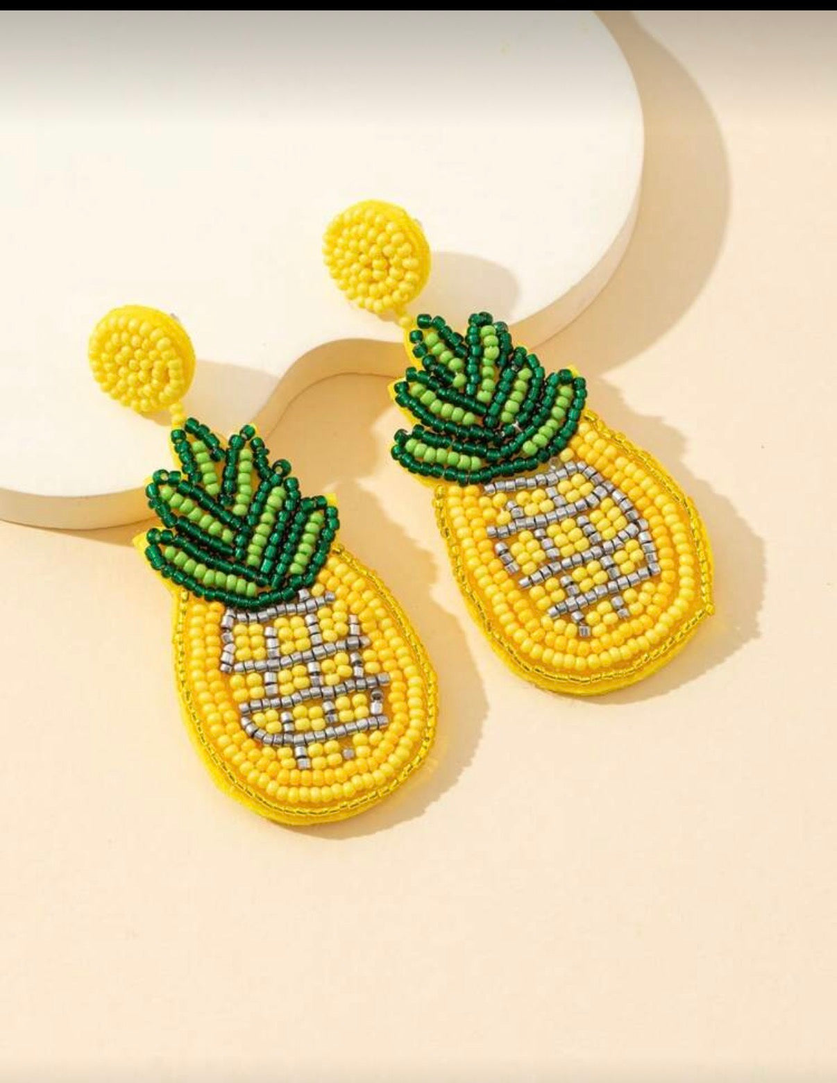 Beaded-Statement-Pineapple-Earrings-front