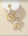 Beaded-Statement-Starfish-Earrings-front