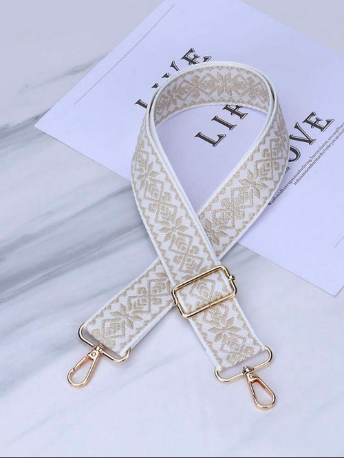 Beige-White-Adjustable-Bag-Straps-front