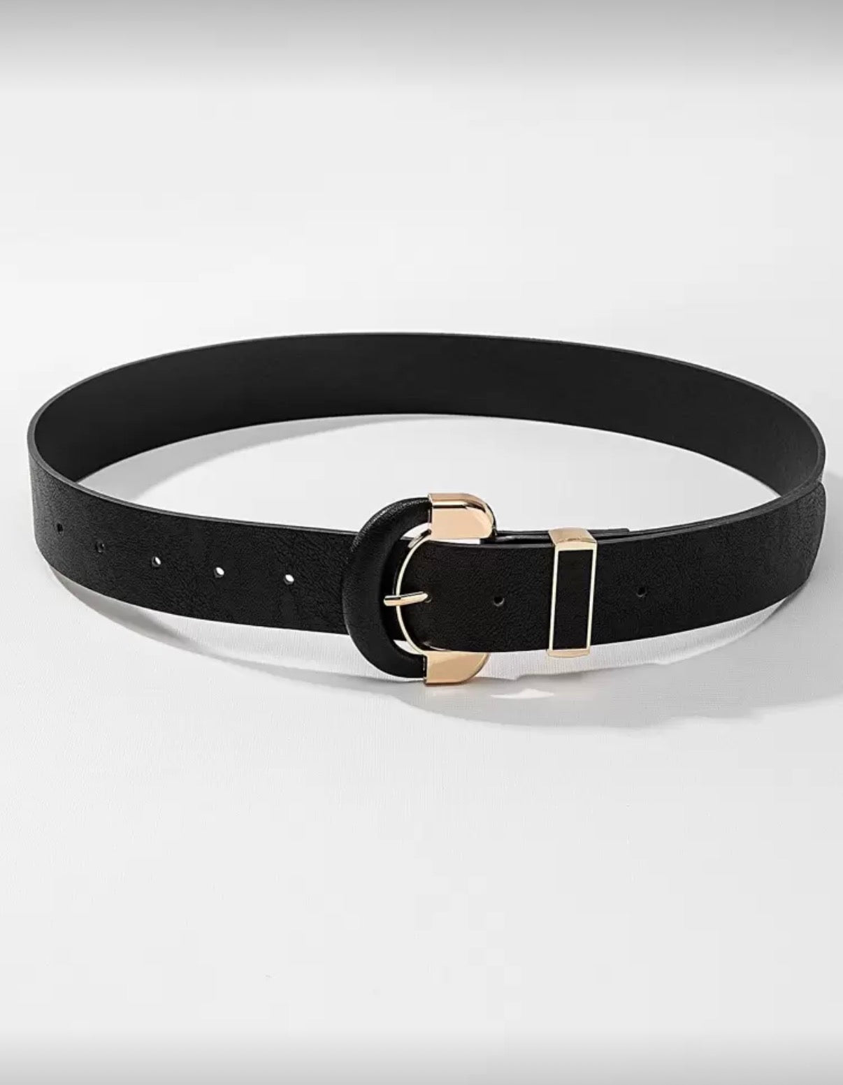 Black-Classic-Gold-Buckle-Fashion-Belt-front