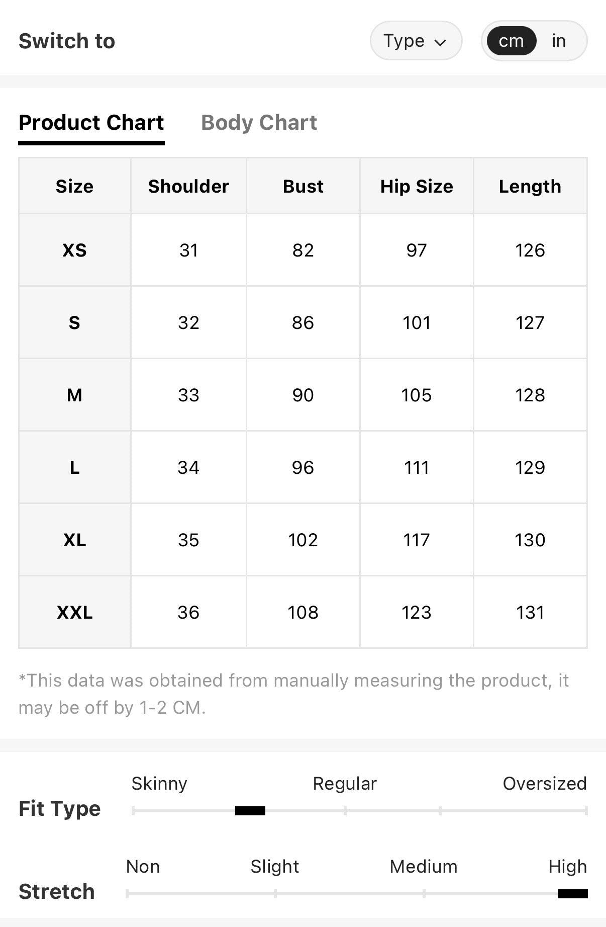 Black-Everyday-Basics-T-Shirt-Side-Slit-Maxi-Dress-sizing-chart