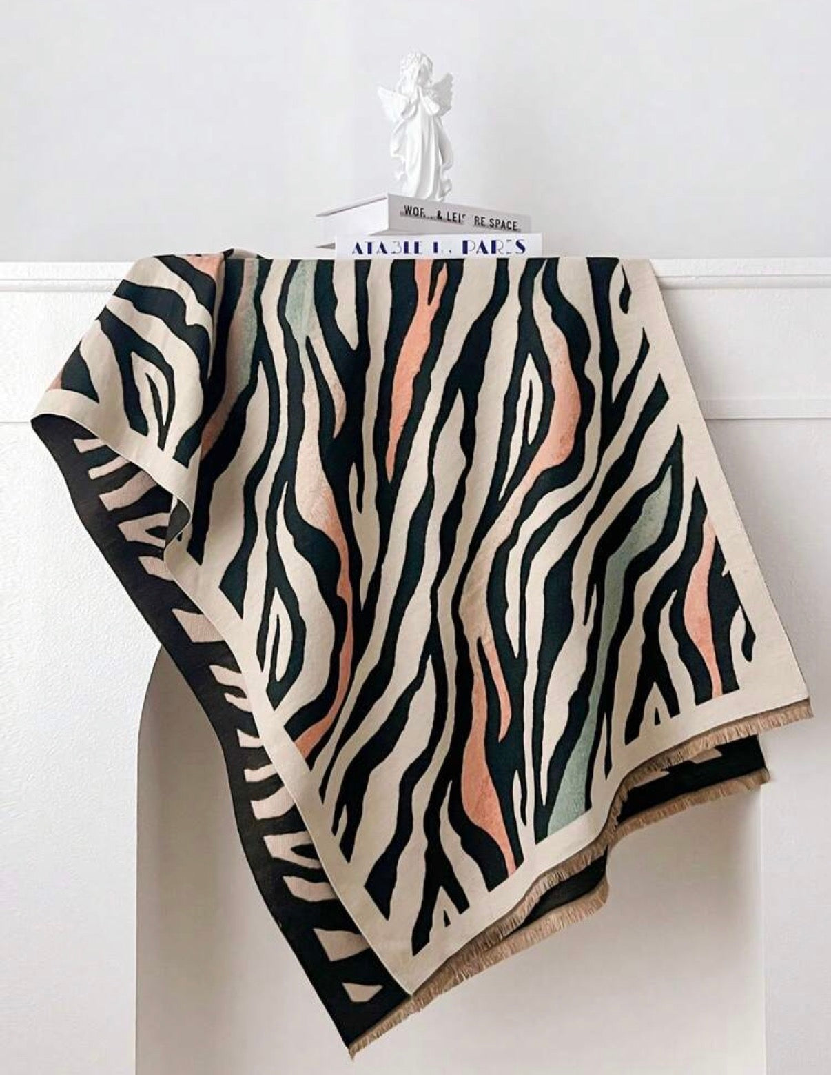 Black-White-Multi-Pastel-Zebra-Print-Winter-Scarf-back