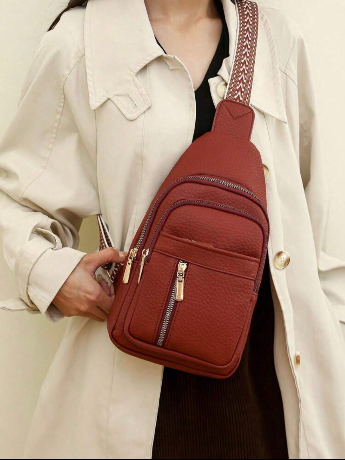 Burgundy-Luxe-Sling-Crossbody-Bag-front
