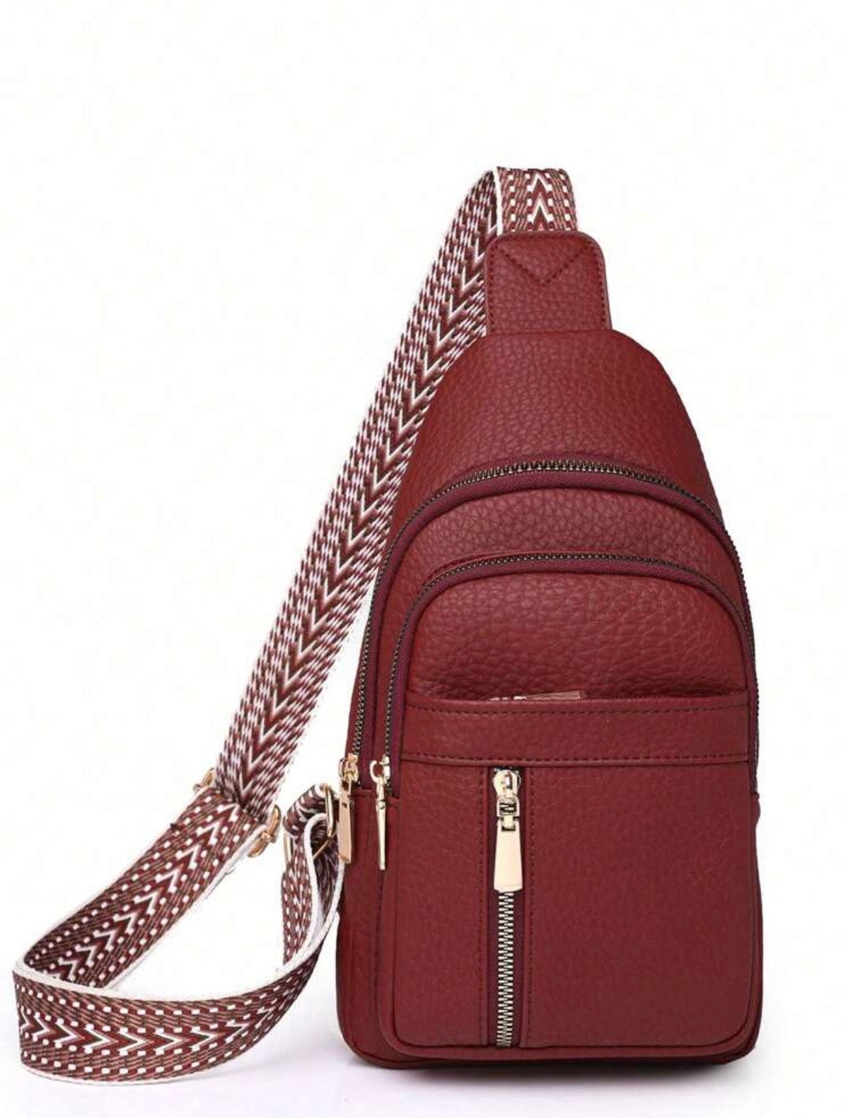 Burgundy-Luxe-Sling-Crossbody-Bag-strap-detail