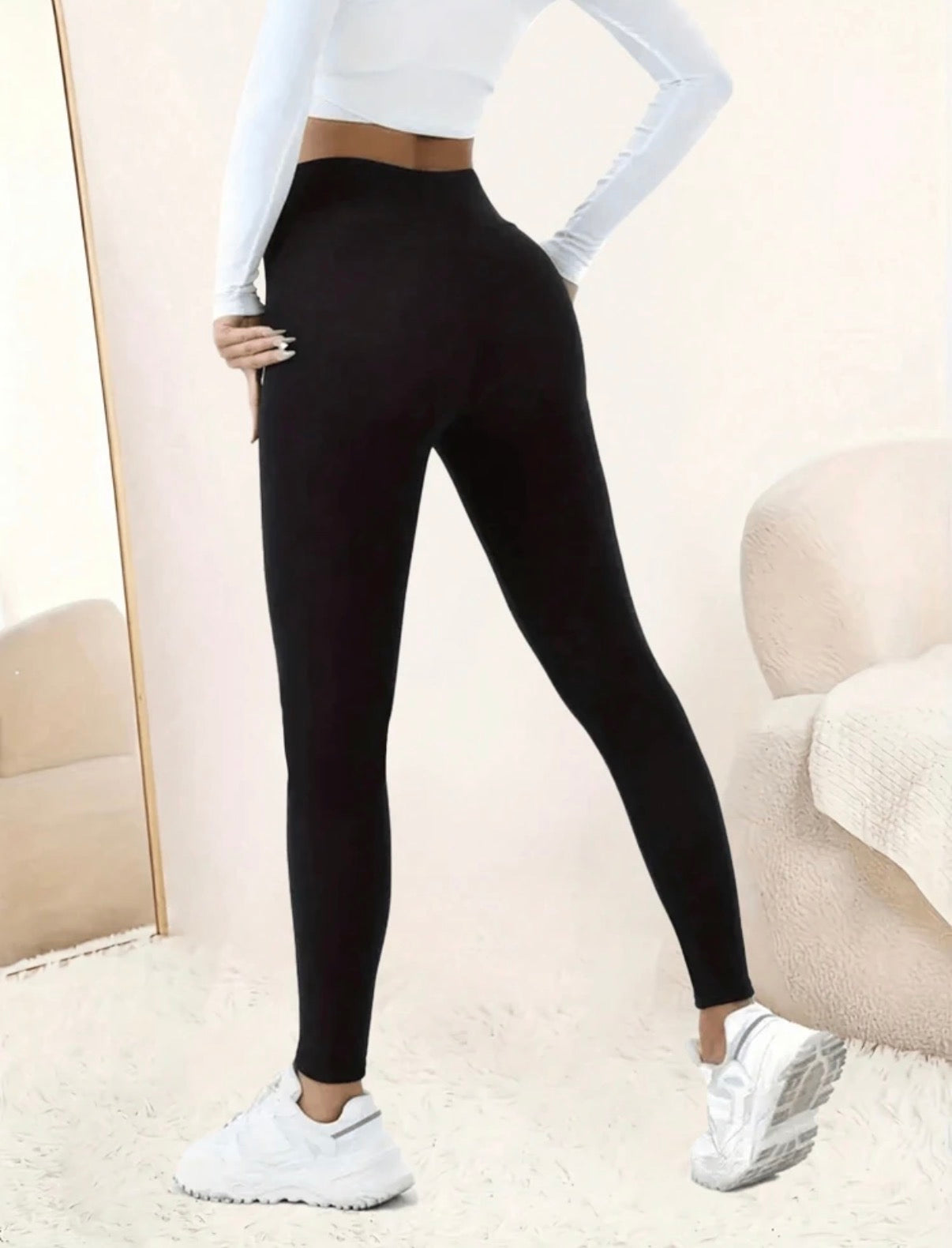 CURVE-Black-Winter-Thermal-Lined-High-Waist-Leggings-back-lifestyle
