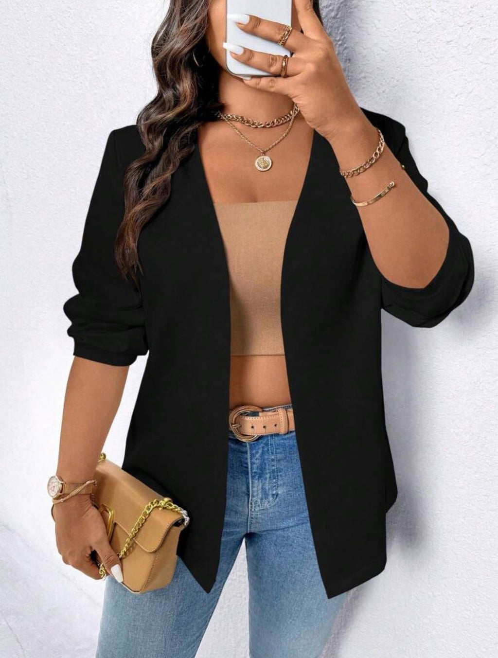 CURVE-Classic-Black-Relaxed-Blazer-front