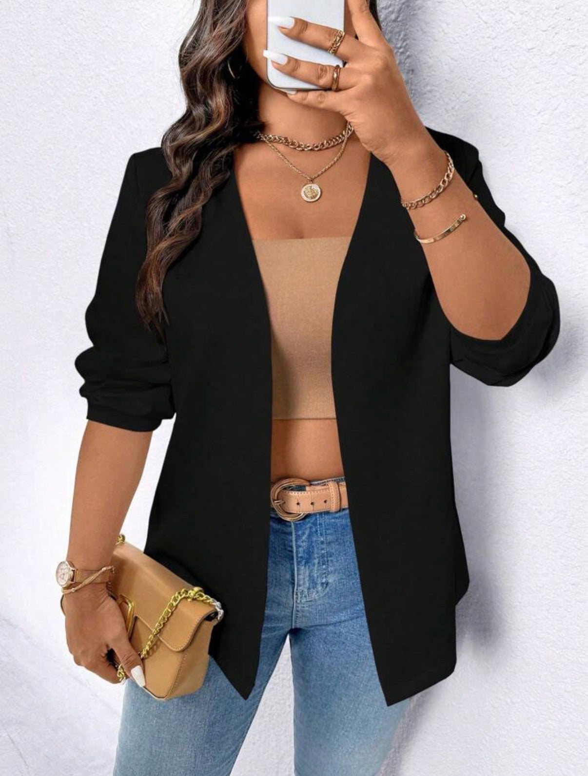 CURVE-Classic-Black-Relaxed-Blazer-front