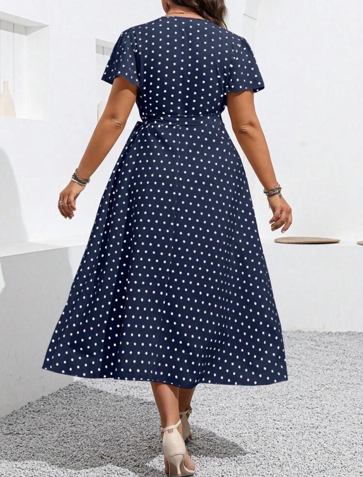CURVE-Navy-Blue-Polka-Dot-Wrap-Dress-back