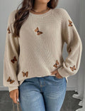 CURVE-Neutral-Brown-Embroidered-Butterfly-Jersey-front