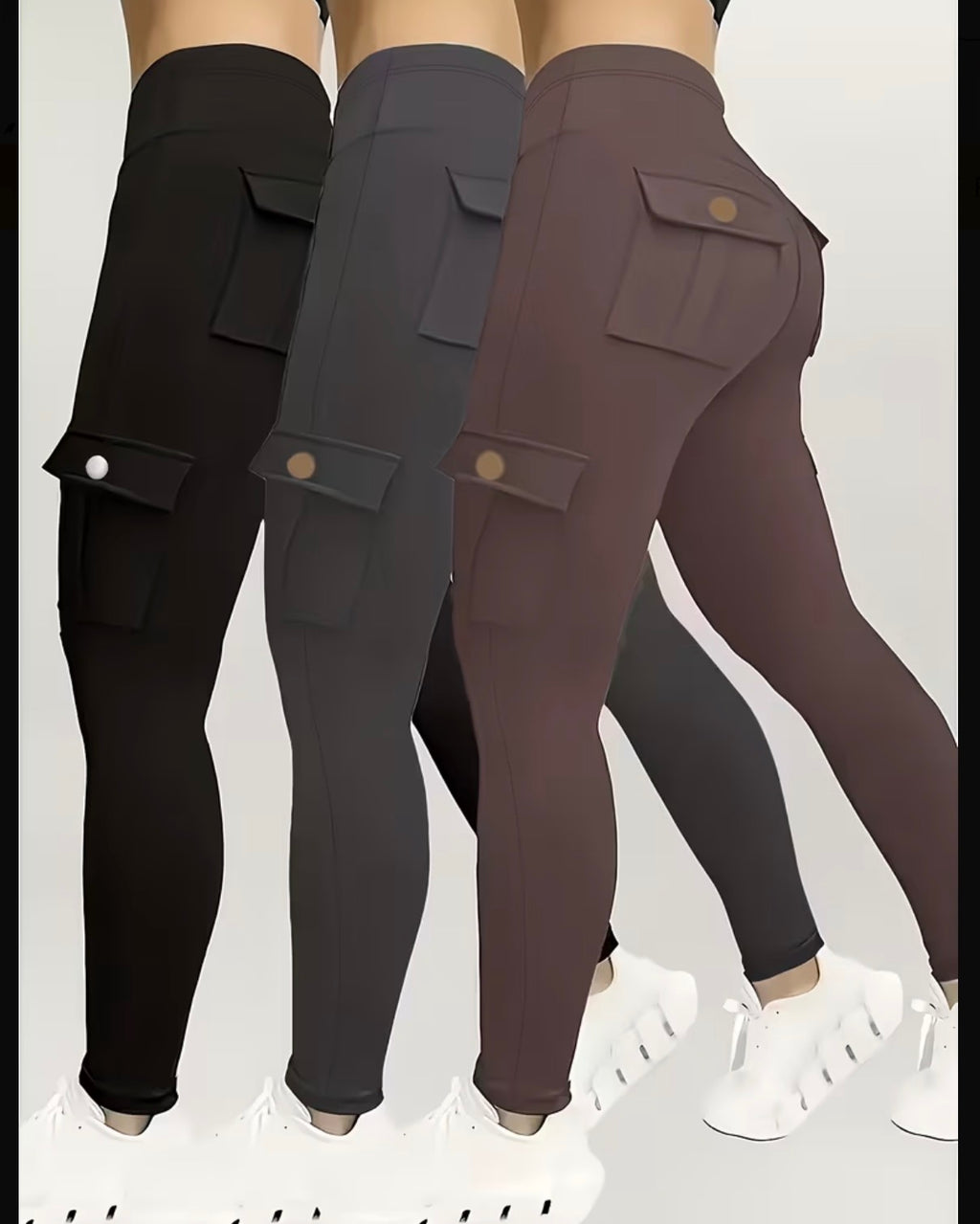 Pocketed-Tummy-Control-Leggings-side-black-dark-grey-brown