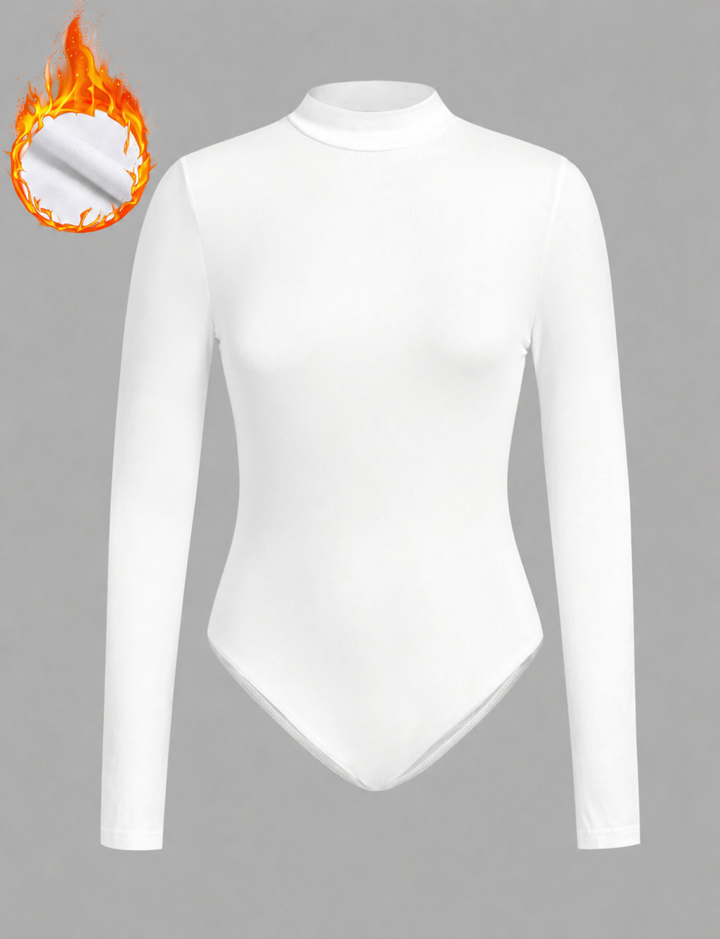 CURVE-White-Winter-Basic-Thermal-Lined-Bodysuit-front-lifestyle
