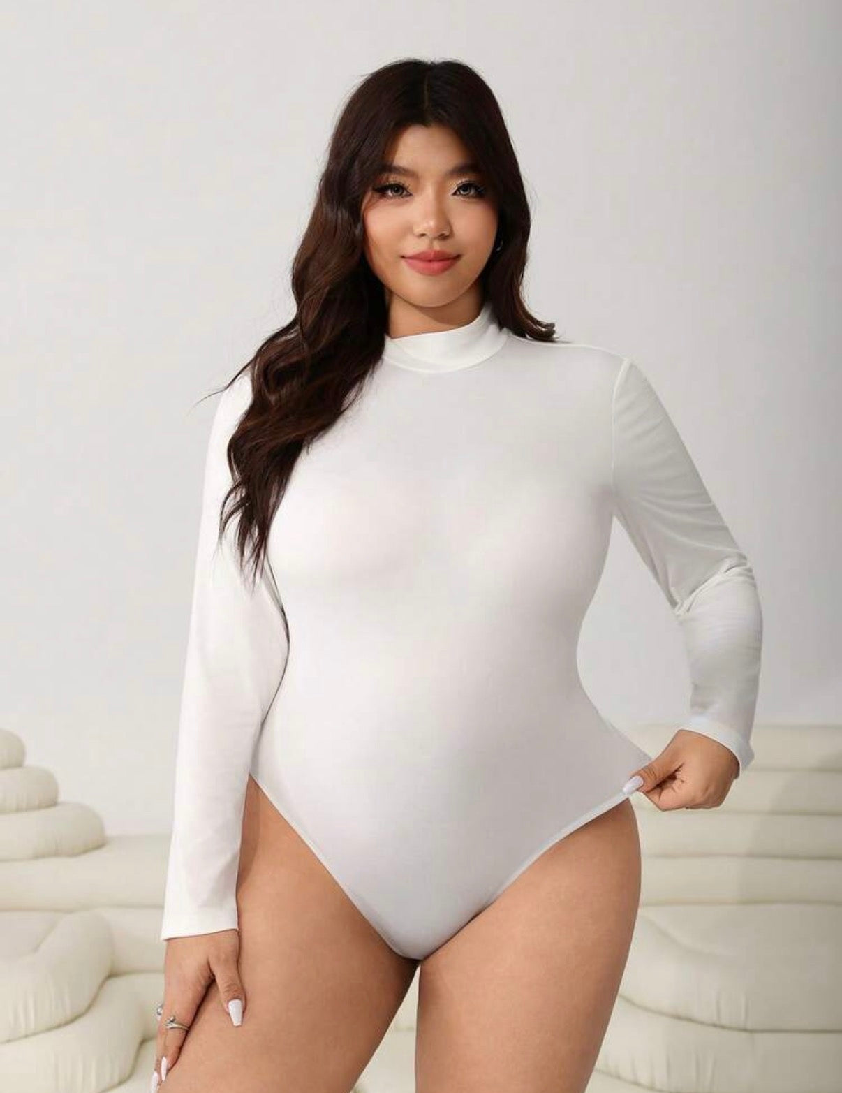 CURVE-White-Winter-Basic-Thermal-Lined-Bodysuit-front