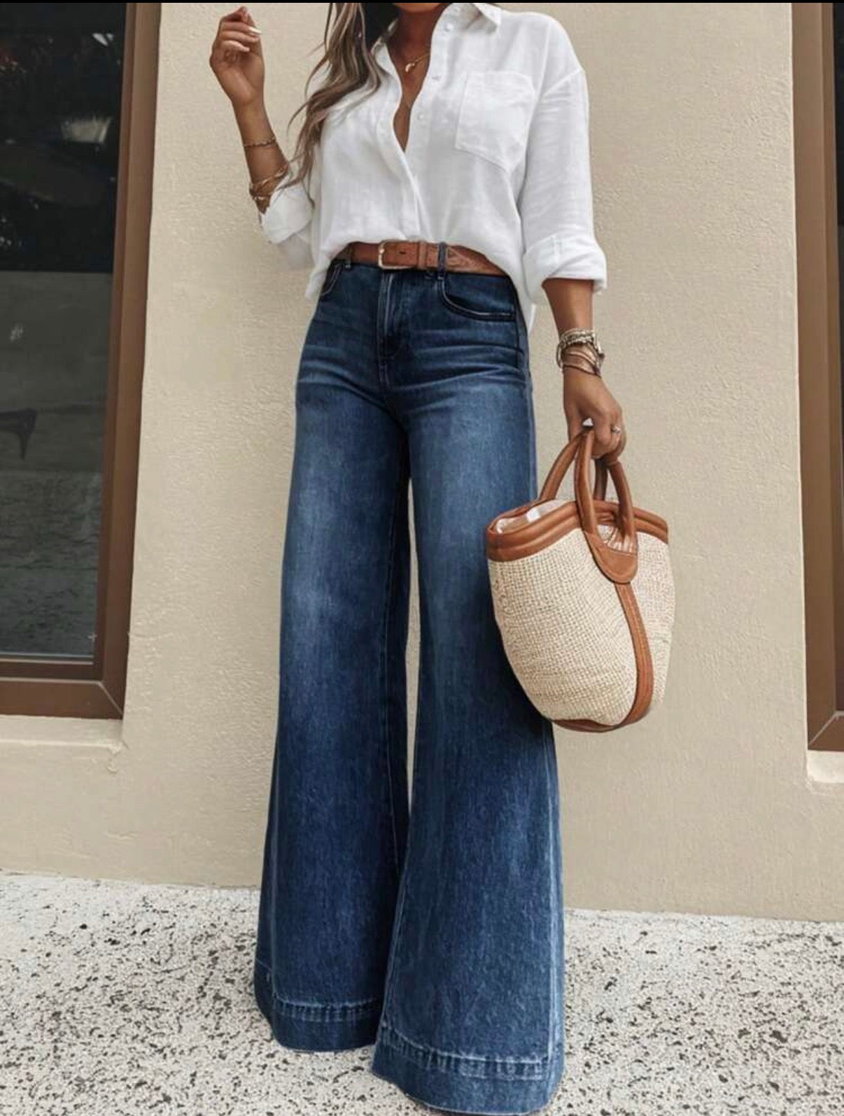 Classic-Wide-Leg-Denim-Dark-Wash-front