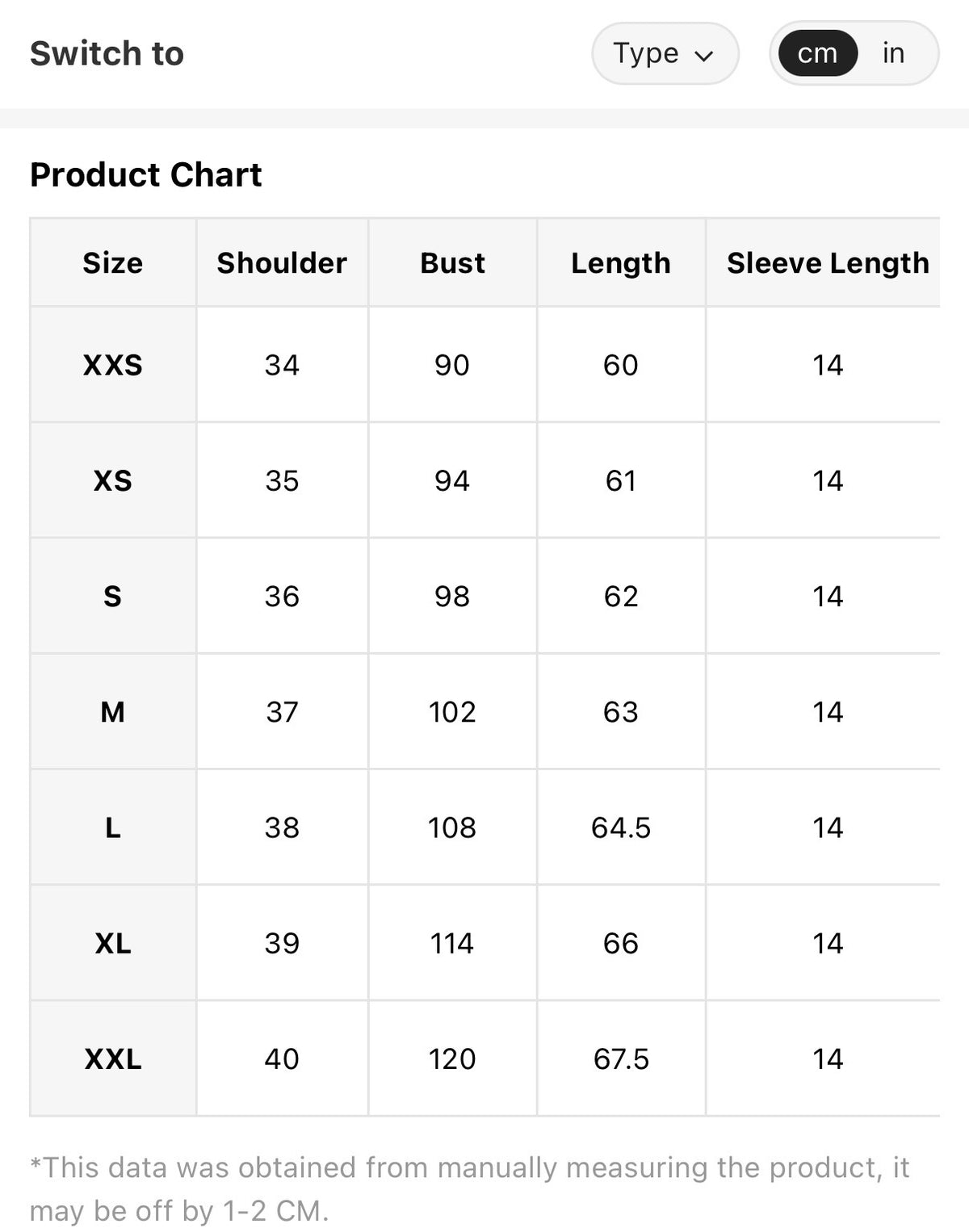 100%-Cotton-White-Floral-Broderie-Anglaise-Puff-Sleeve-Blouse-sizing-chart