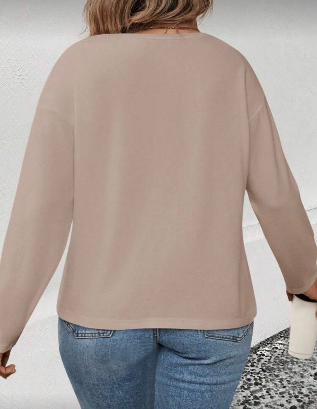 Curve-Beige-Leopard-Print-V-Neck-Top-back