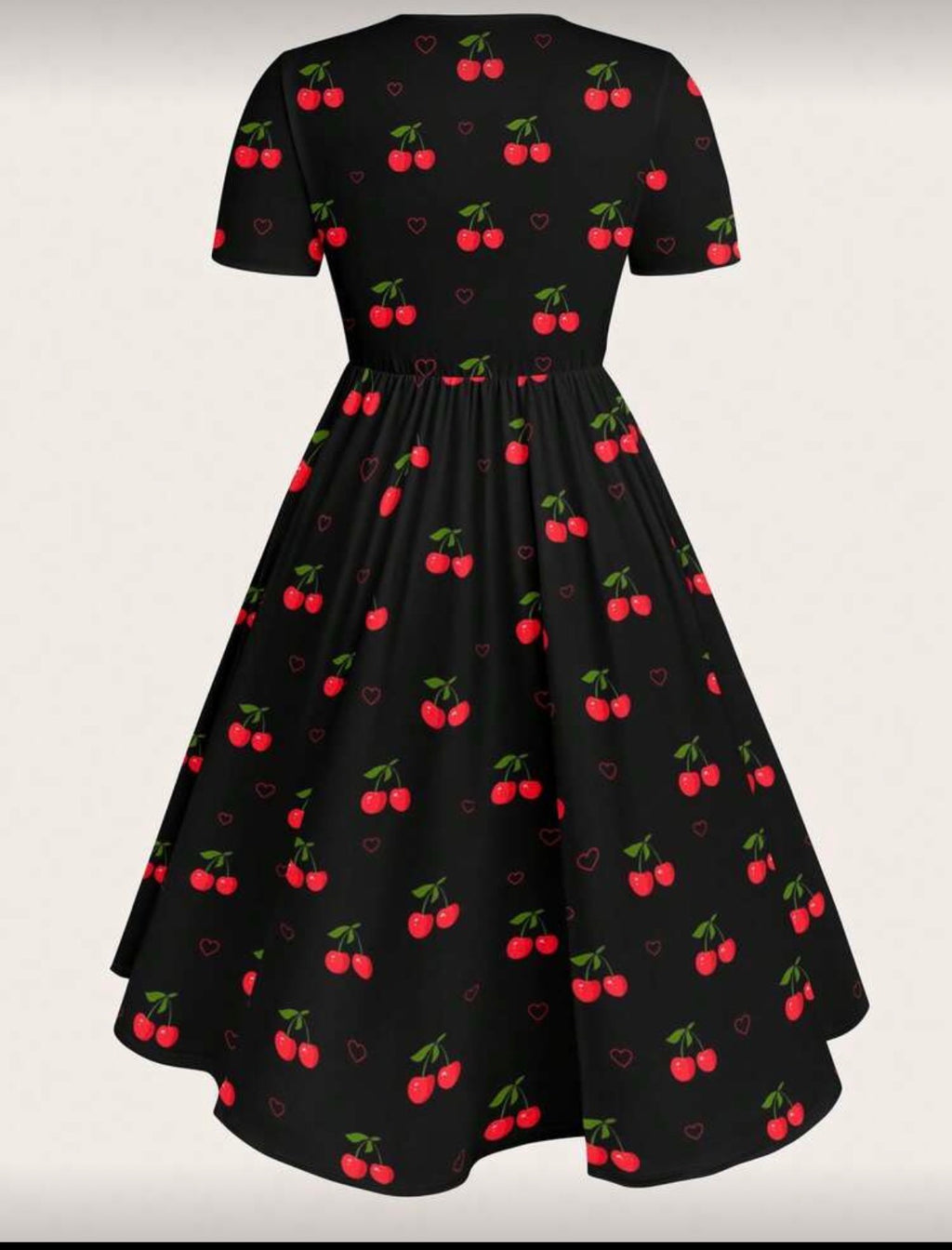 Curve-Cherry-Print-Tshirt-Feel-Dress-back