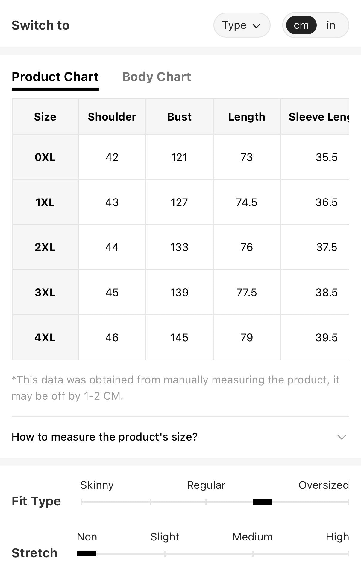 Curve-Olive-Green-White-Zebra-Print-Relaxed-Fit-Blouse-sizing-chart