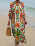 Curve-Tropical-Floral-Parrot-Maxi-Dress-front