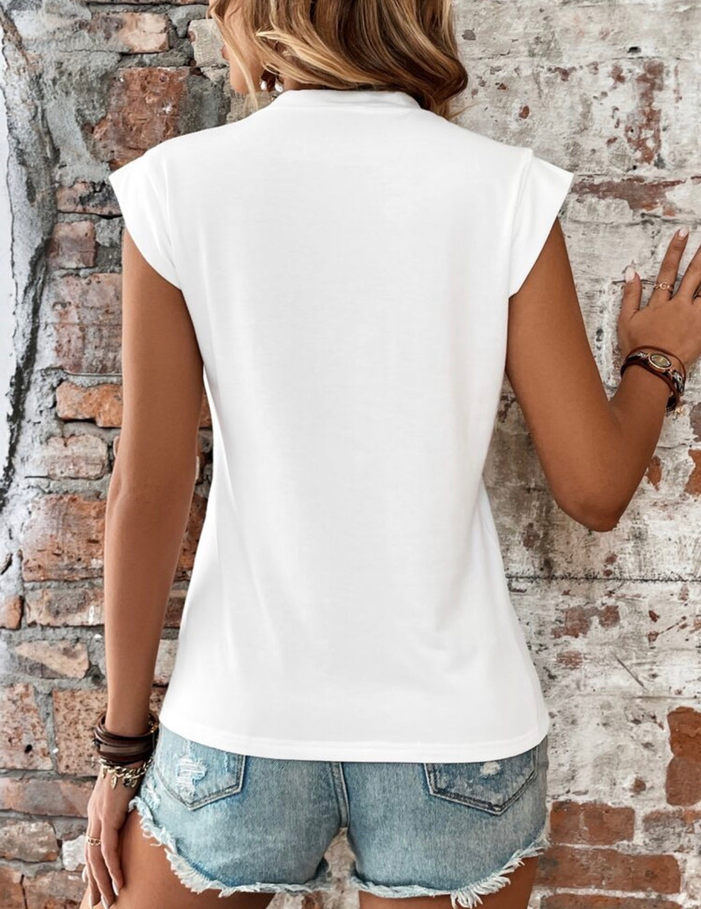 Essential-White-Cap-Sleeve-Top-T-Shirt-back