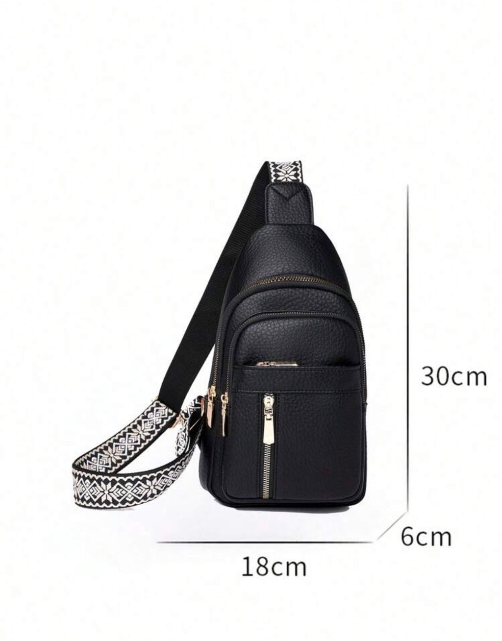 Everyday-Black-Sling-Crossbody-Bag-size