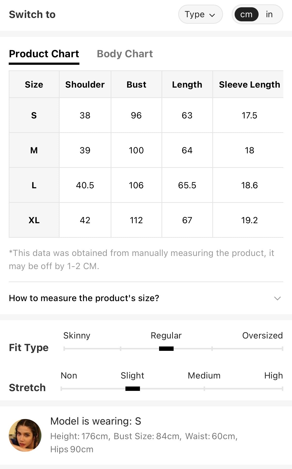 Green-Black-Leopard-Crew-Neck-T-shirt-sizing-chart