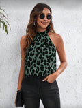Green-Leopard-Halter-Neck-chic-top-front