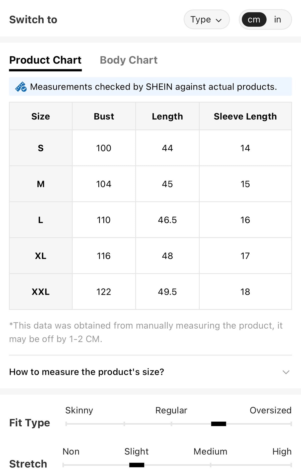 Grey-White-Sunday-Stripe-PJ-Set-sizing-chart