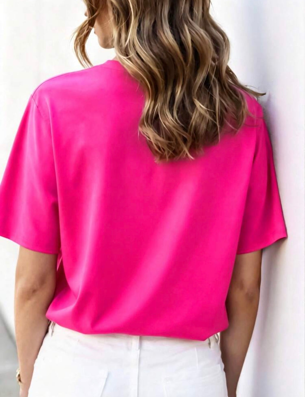 Hot-Pink-Contrast-Neon-Yellow-Iconic-Club-Embroidered-T-Shirt-back