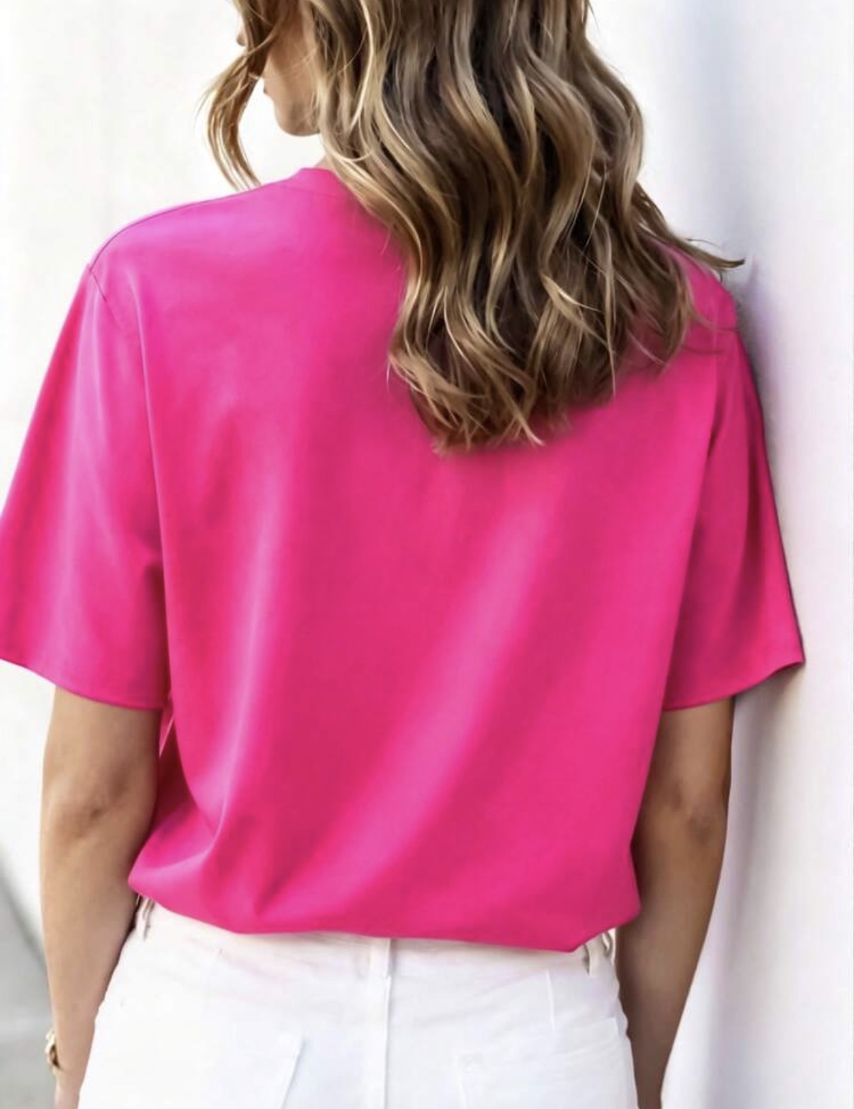 Hot-Pink-Contrast-Neon-Yellow-Iconic-Club-Embroidered-T-Shirt-back