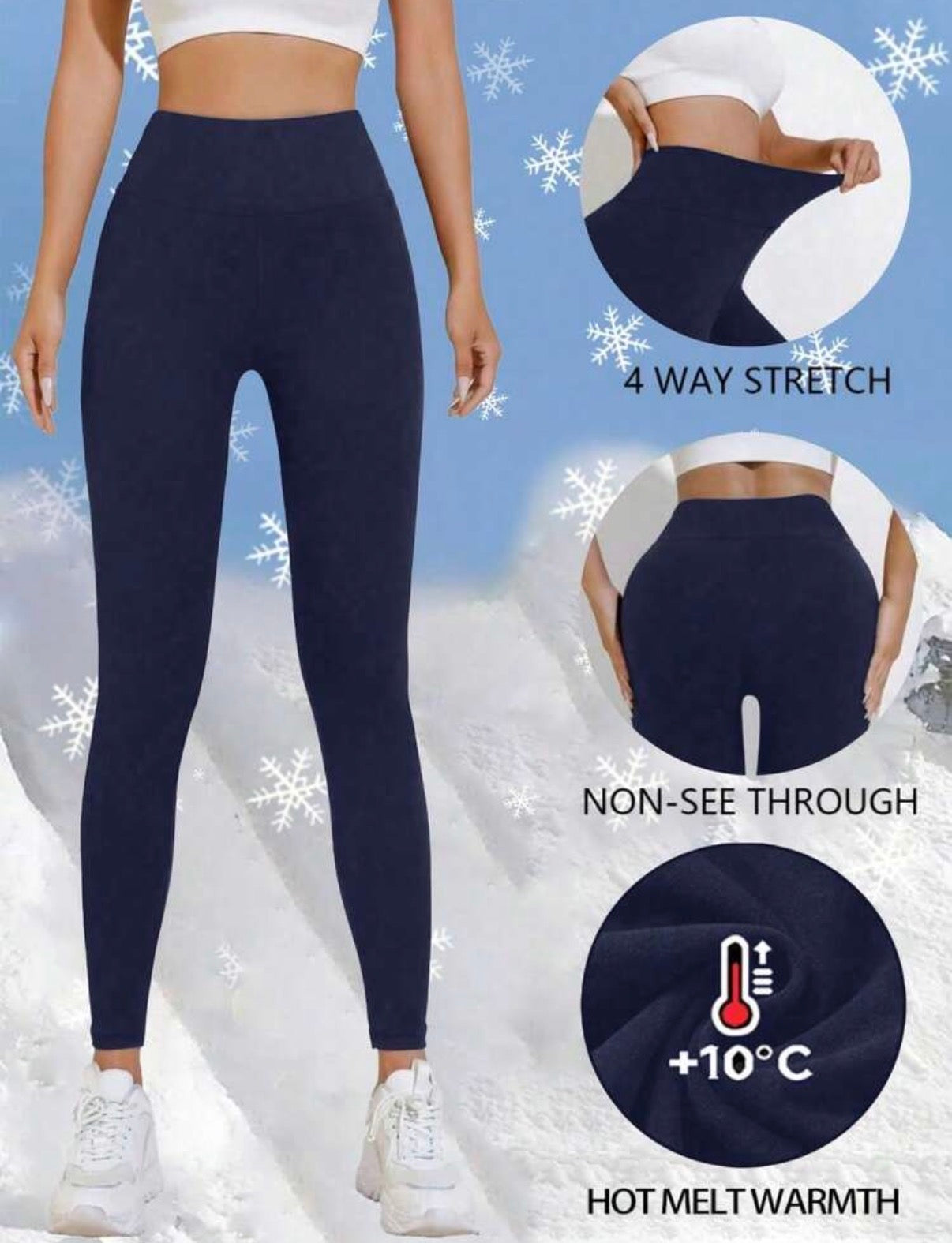 Navy-Blue-Winter-MUST-have-High-Waist-Thermal-Lined-Leggings-front