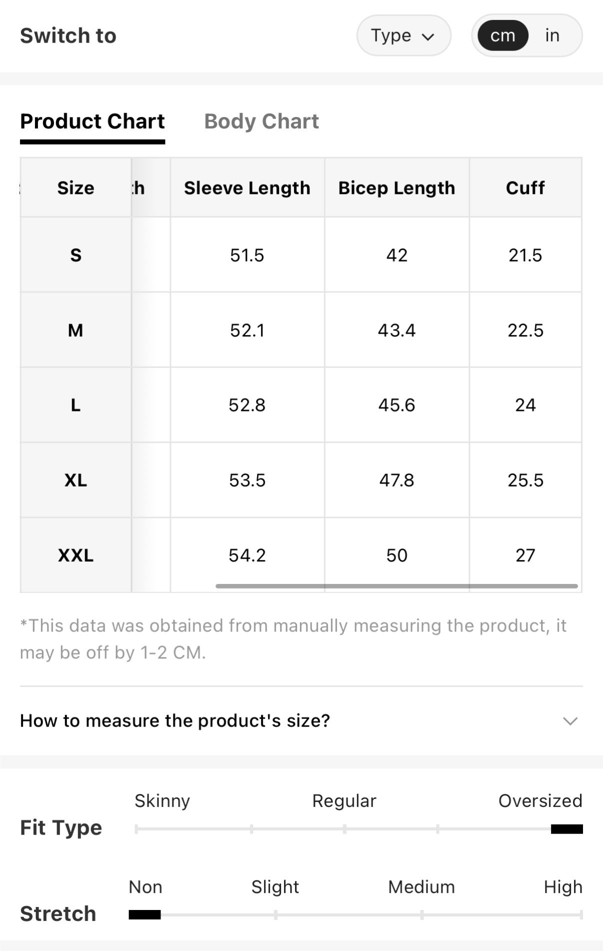 Neutral-Black-Half-Leopard-Blue-White-Stripe-Statement-Shirt-sizing-chart2